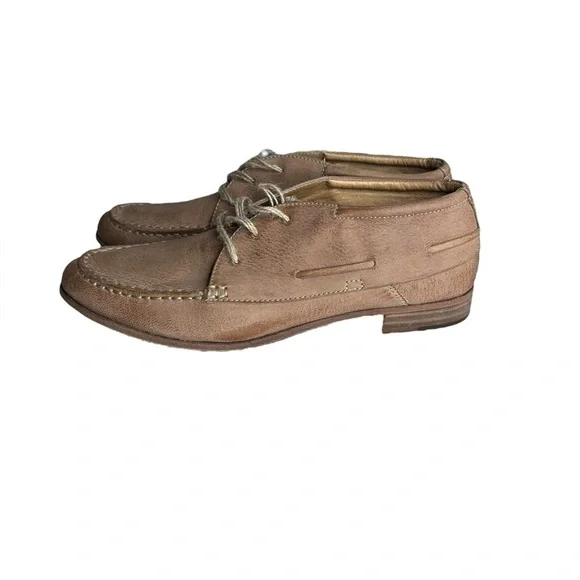 Dolce Vita Volterra Womens Leather Moc Toe Oxfords Tan Size 7.5 - Picture 4 of 10